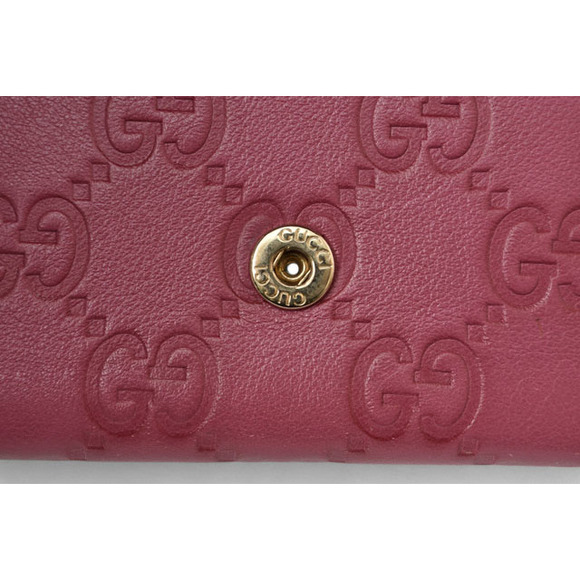 Gucci Guccishima Mini Wallet Coin Purse GG Leather Dusty Pink Wallet - Picture 8 of 10